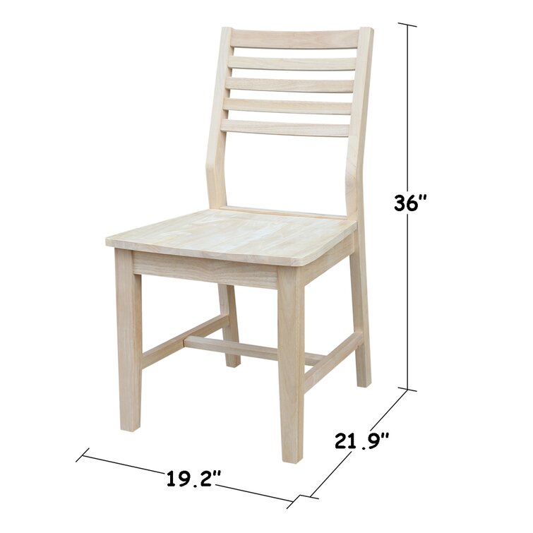 Unfinished ladder back discount chairs